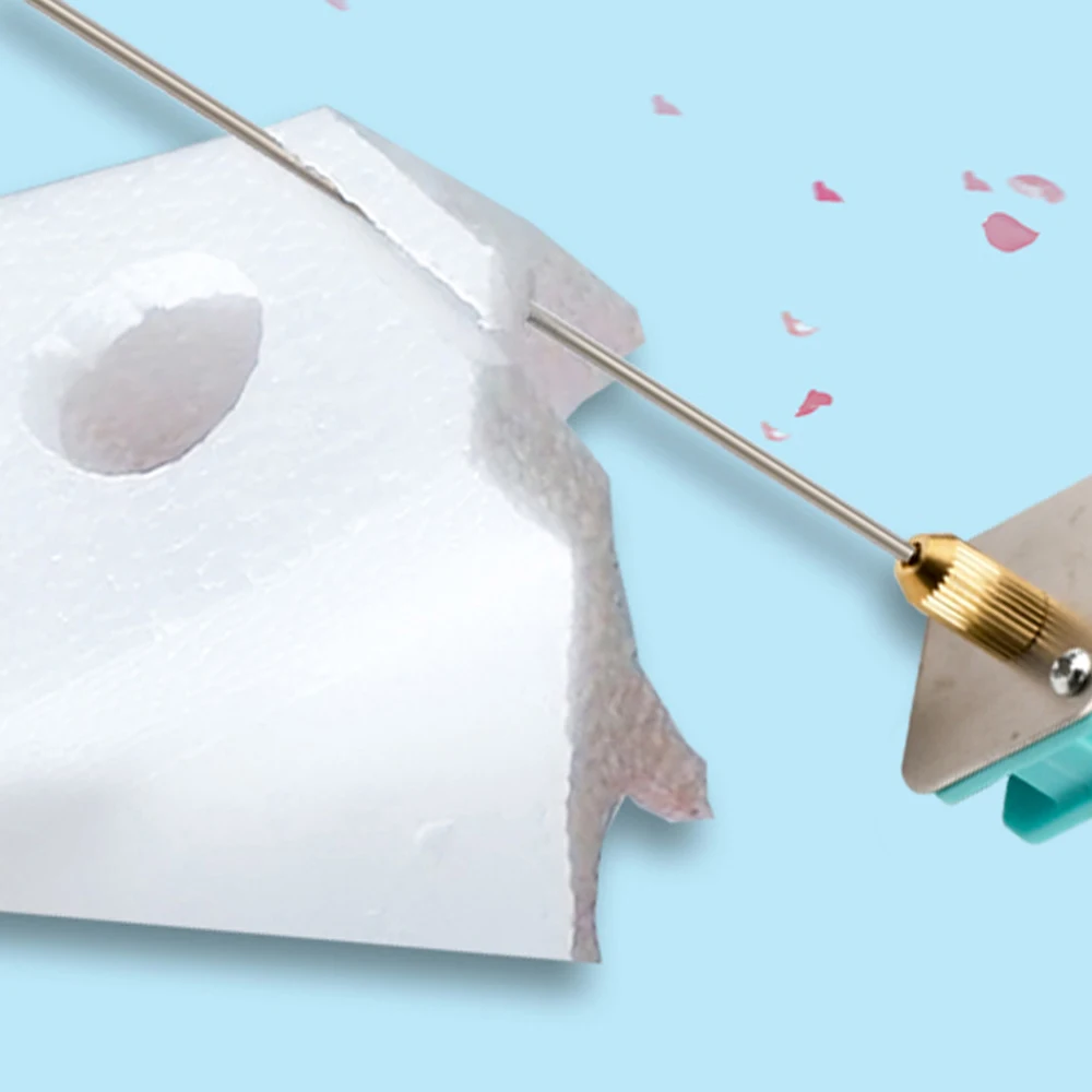 Pluma de corte de espuma con temperatura ajustable, pluma de AC110-240V y aguja, pluma calefactora eléctrica, máquina cortadora de espuma portátil, herramientas de bricolaje - imagen 4