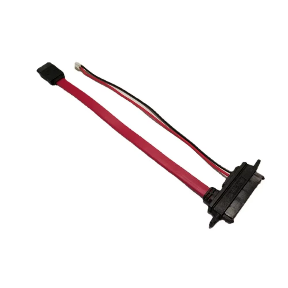 Cable IDE a SATA 22 pines, 7+15 para alimentacion, 20 cm, rojo