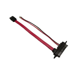 Cable IDE a SATA 22 pines, 7+15 para alimentacion, 20 cm, rojo