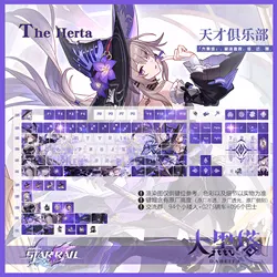 Teclas keycap PBT Honkai: Star Rail Herta – compatible Cherry MX