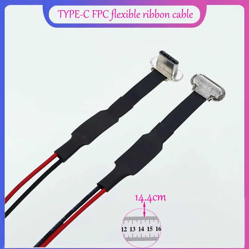 Cltgxdd Tipo-C 2Pin Drahtlose Lade FPC EK Schweißen Draht Flach Kabel Mроnlich Kabel Lade Adaptador Draht Verlängerungwia Telefon