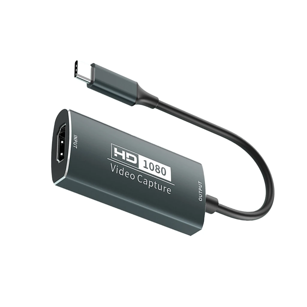 Tarjeta de vídeo USB 3,0 4K 30Hz compatible con HDMI a USB/tipo-c grabación de juegos para PC Switch Xbox grabación transmisión en vivo