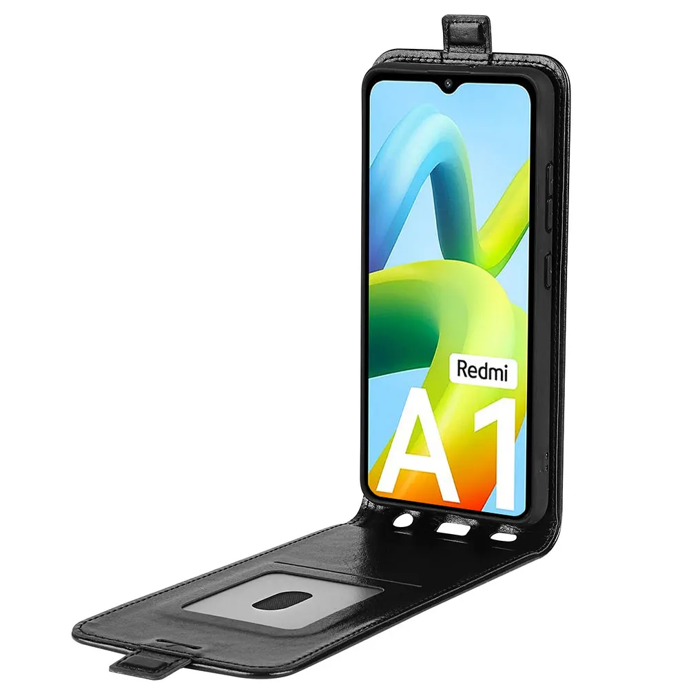 Para Redmi A1 4G, Funda de cuero con tapa suave, cartera Vertical de cuero con ranura para tarjeta de crédito para Xiaomi Redmi A1 4G - imagen 4