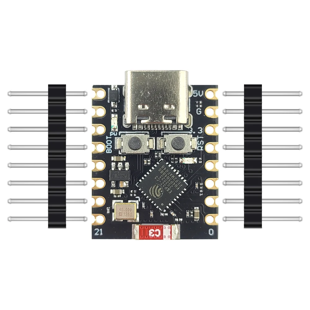 MINI módulos de placa de desarrollo ESP32 C3 Wifi BT módulo Bluetooth RISC-V procesador de un solo núcleo de 32 bits ESP32-C3 16 pines tipo C