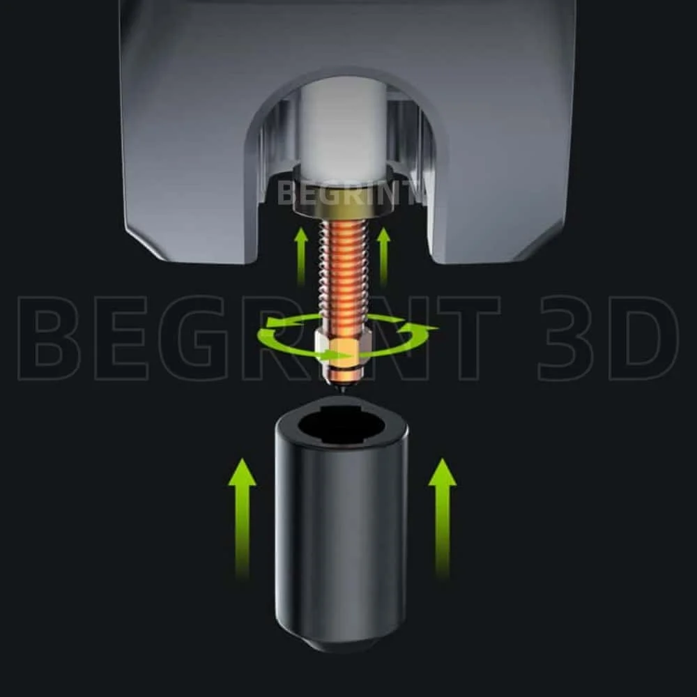 Boquilla para Creality K2 Plus, Kit de boquillas de intercambio rápido, acero endurecido, diseño totalmente metálico para accesorios de impresora 3D Creality K2 Plus - imagen 4