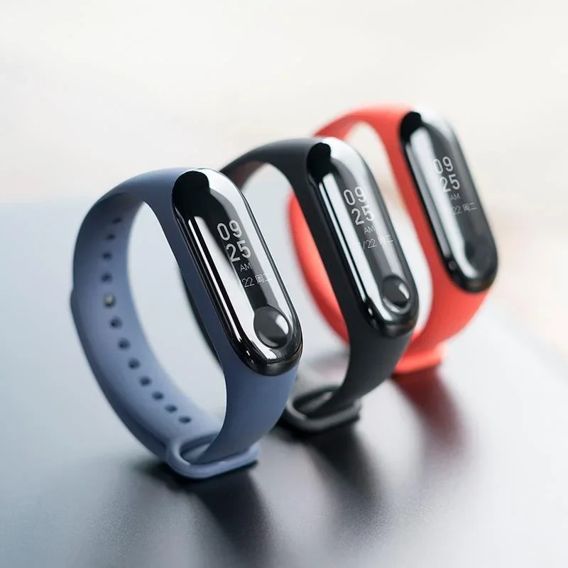 Correa de reloj de silicona oficial para Mi Band 7, 6, 4, 5, 3, accesorios deportivos de repuesto para reloj inteligente, 1-3 uds. - imagen 5