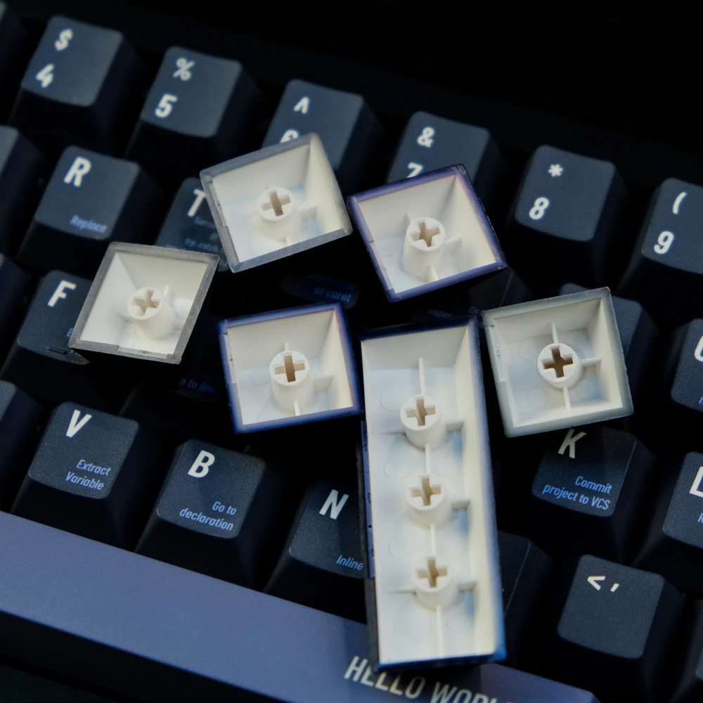 Teclas programadoras de 129 teclas, Hello World Cherry Profile, PBT Dye, sublimación, Teclado mecánico para interruptor MX con 1.75U - imagen 2