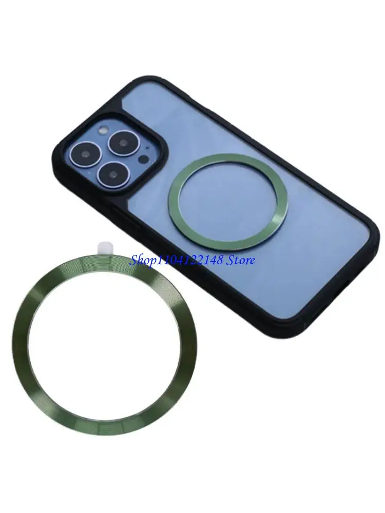 P9FA Fuerte Placa magnética aluminio Carga inalámbrica Teléfono Monte automóvil Montaje Universal Designs Soporte móvil