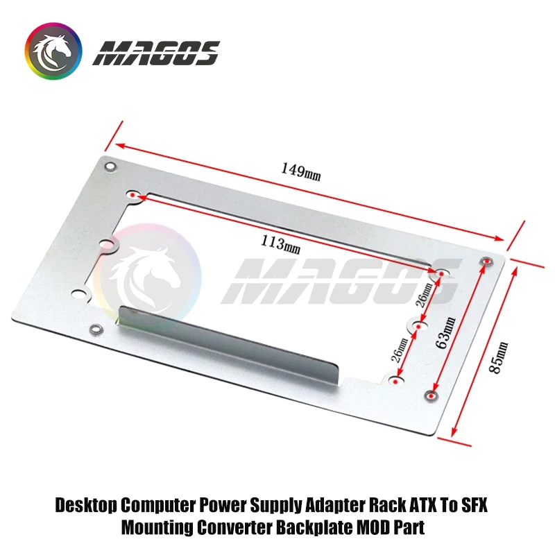 Soporte adaptador de fuente de alimentación para ordenador de escritorio, estante ATX a SFX, convertidor de montaje, placa trasera, pieza MOD para PC - imagen 3