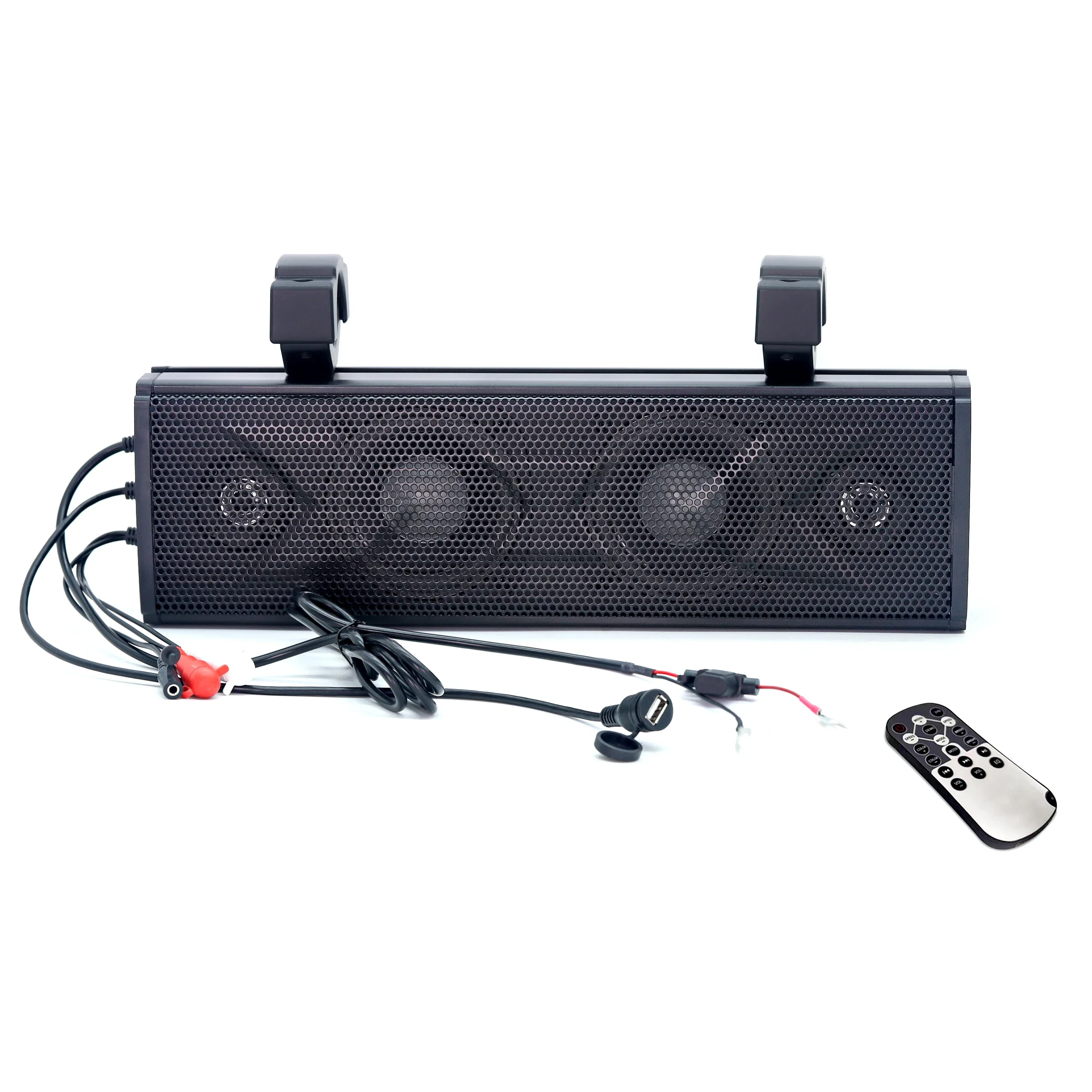 Carro de Golf/motocicleta/UTV/sonido de diente azul marino Audio altavoces estéreo barra impermeable amplificador Mp3 Usb sistemas Atv Aux