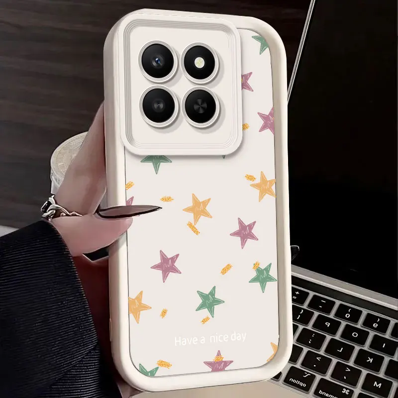 Funda de teléfono para Honor 400 Smart /Honor X7D X9D 5G 400, funda inteligente de moda con estrellas, amor, corazón, funda protectora de silicona suave a prueba de golpes - imagen 2