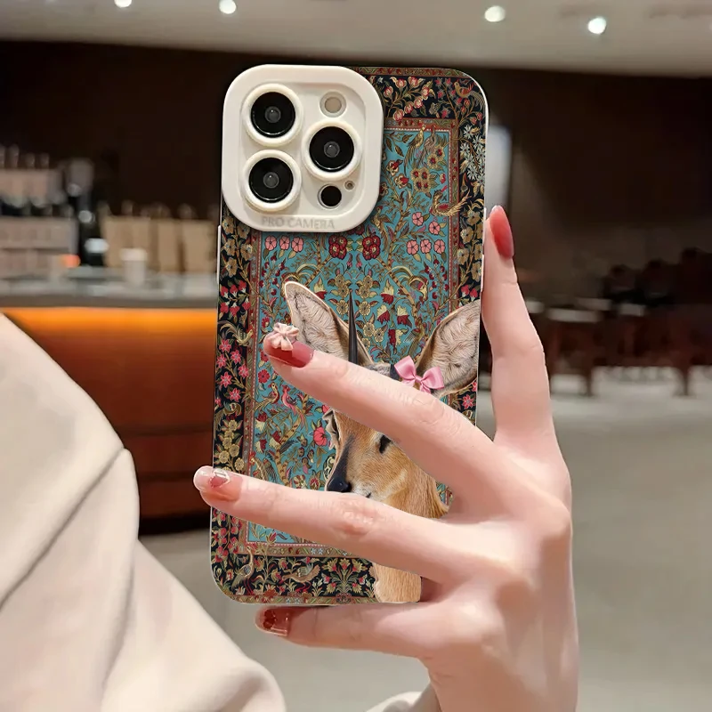 Funda de teléfono con estampado de ciervo Retro azul americano para Samsung Galaxy S25 FE S24 S23 Ultra S22 Plus A16 A26 A25 A36 A56 A55 A54 A53 - imagen 4