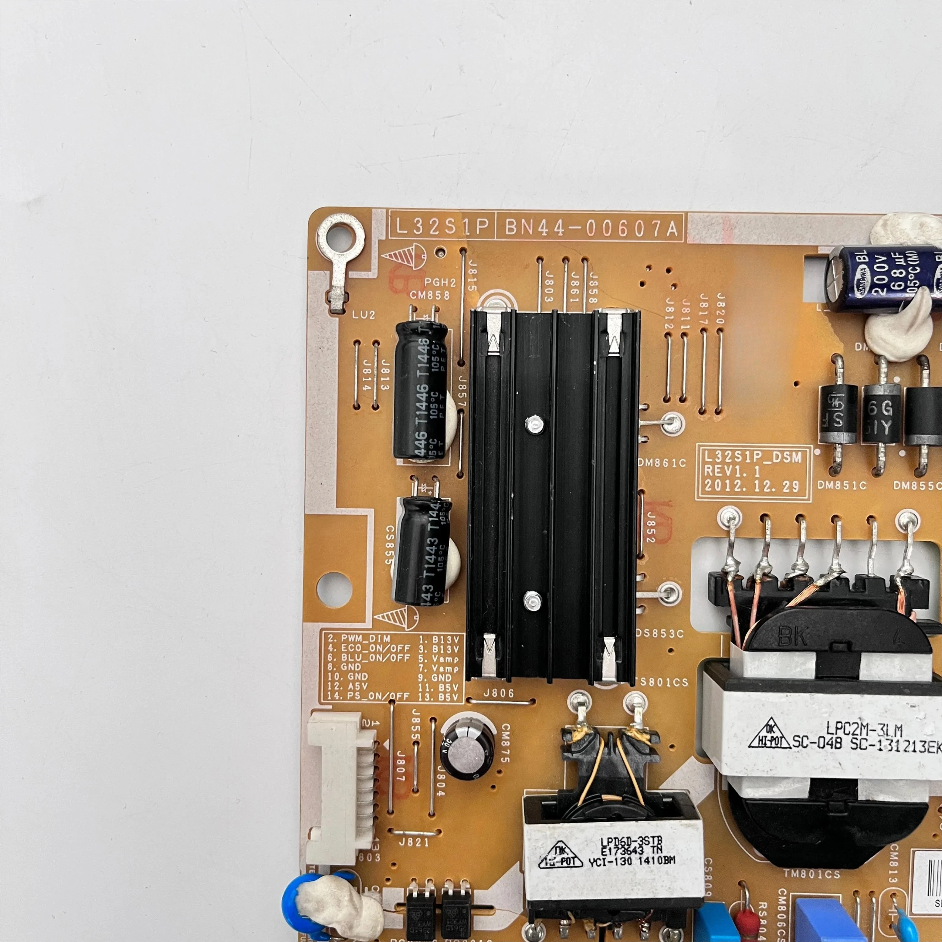 Placa de fuente de alimentación de TV Original y genuina, L32S1P, BN44-00607A en condiciones de funcionamiento normales, adecuada para TV LCD, UE32F5370, UE32F5070SS - imagen 3
