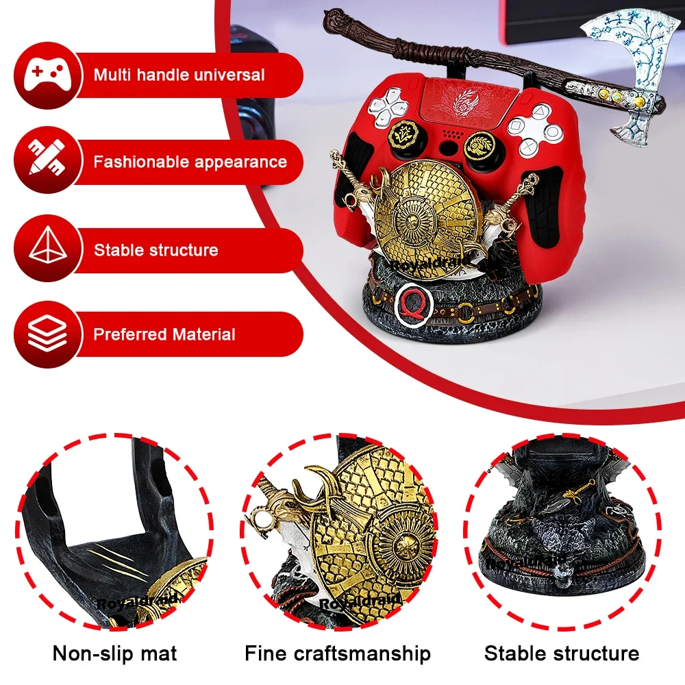 Nuevo soporte creativo para controlador de juegos God War, soporte de decoración de escritorio para PS5/PS4/XBOX/Switch, soporte para mango de juego - imagen 5