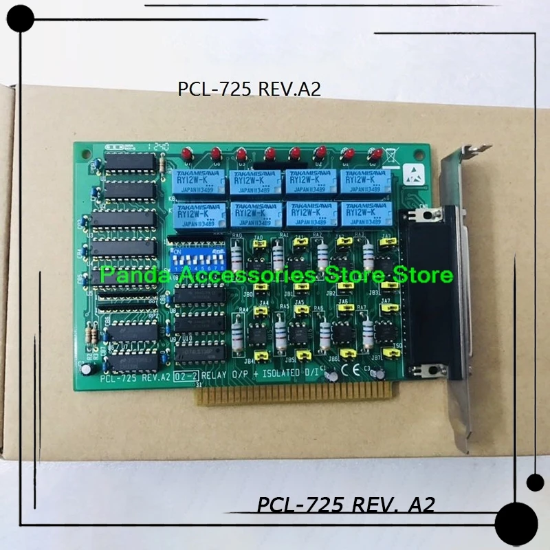 PCL-725 REV. Tarjeta de adquisición de datos A2 para Advantech, Bus ISA, salida de relé de 8 vías, tarjeta de E/S antes del envío, prueba perfecta - imagen 2