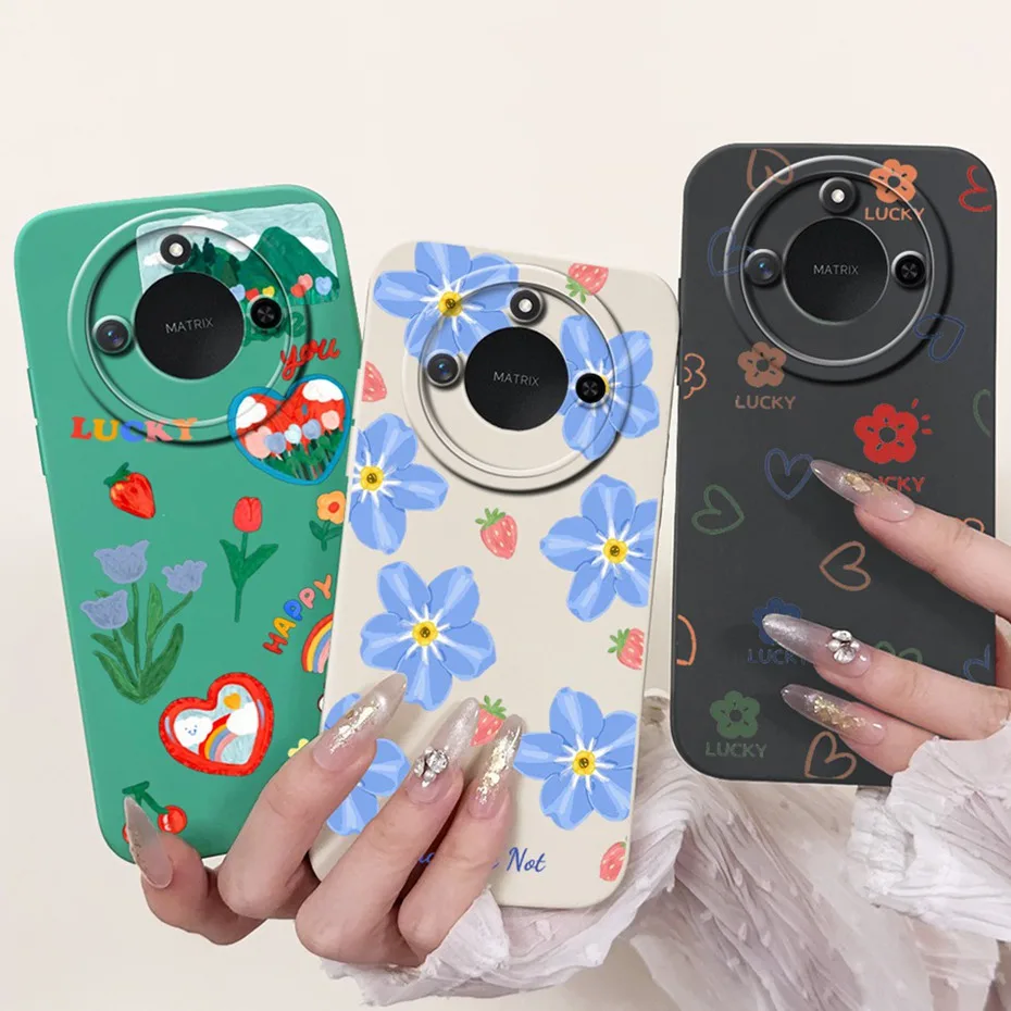 Funda de teléfono para Honor X9c Smart 2025, bonita funda trasera de silicona suave de Color caramelo para Honor X9C 5G X9cSmart, parachoques