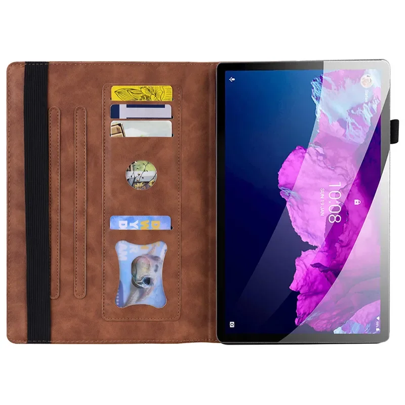 Para Lenovo P11 Funda de cuero de lujo con tapa para Funda Lenovo Tab P11 TB-J606F L Funda para tableta Lenovo Xiaoxin Pad P11 Plus - imagen 3