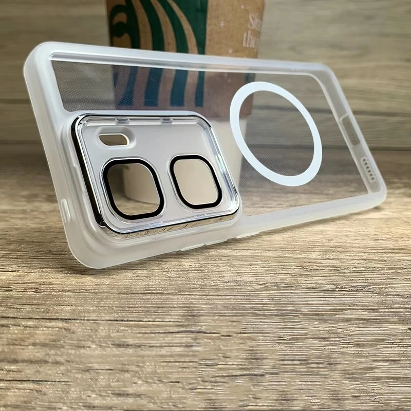 Funda para Vivo IQOO Neo 10 Pro plus 11 15x300 z10 turbo pro X200 FE Funda mate a prueba de golpes magnética Magsafe Funda de carga inalámbrica - imagen 3