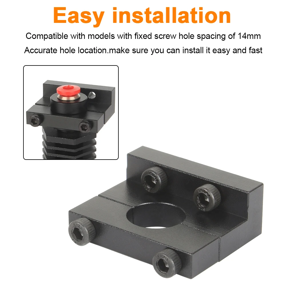 XCR V6 Hotend bloque fijo E3D V6 soporte volcán para accesorios de impresora 3D serie Ender3 CR10 conjunto extrusora bloque de aluminio - imagen 5