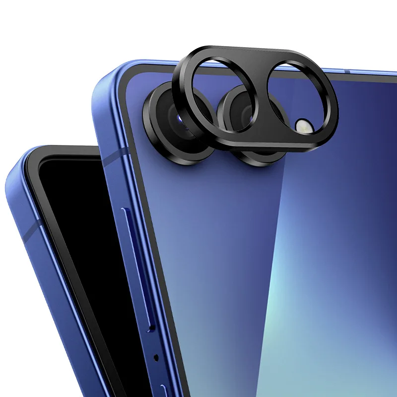 Protector de lente de cámara trasera de Metal de aluminio para Samsung Galaxy Z Flip 7 FE Flip7 Flip7fe protectores de cámara cubierta de película de anillo de lente - imagen 3
