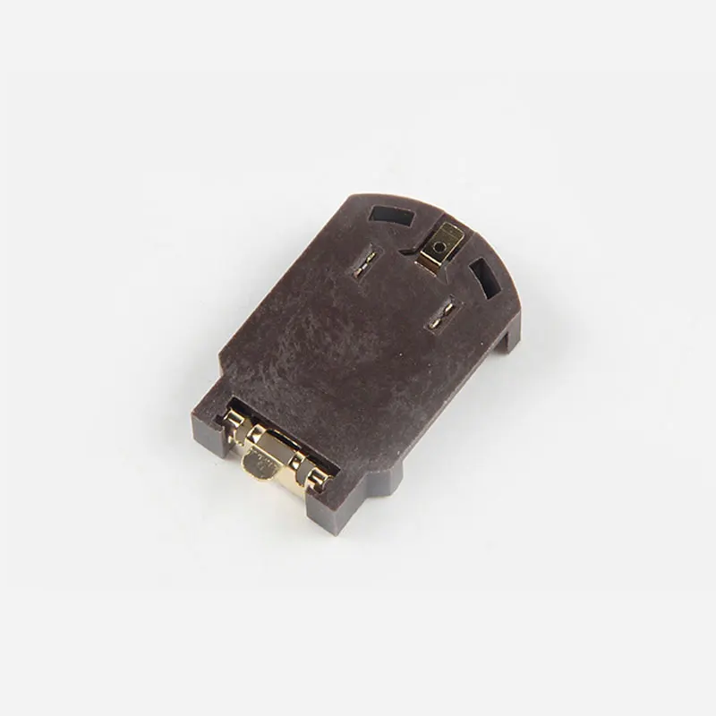 Caja de batería de botón de 3V, soporte de batería CR2032 CR 2032, parche Horizontal, caja de almacenamiento de batería de BS-8 chapada en oro, 5-50 Uds. - imagen 4