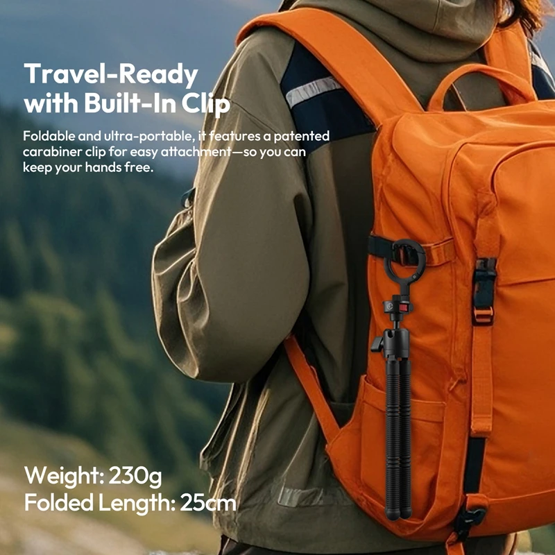 Trípode flexible magnético Ulanzi MT30 para fotografía teléfono cámara 360 °   Vlog al aire libre del trípode de las piernas empaquetables de la cabeza de bola de la ajustable - imagen 5