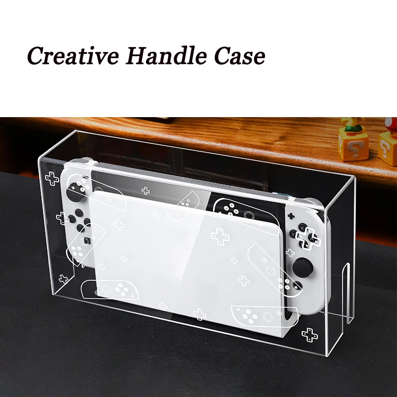 Cubierta antipolvo acrílica de almacenamiento transparente para interruptor NS OLED, cubierta para consola de juegos, caja de exhibición - imagen 5