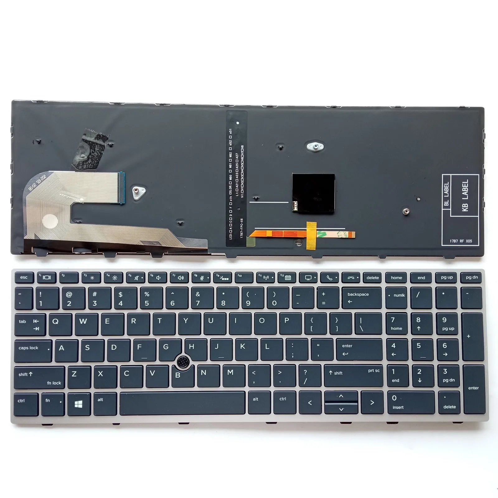 Diseño estadounidense para HP 855 850 G6 855 850 G5 750 755 G5 ZBook 15U G5 ZBook 15U G6 HSN-I24C-5 HSN-I13C-5 teclado para ordenador portátil