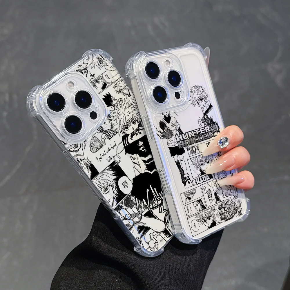 Funda de teléfono negra de Anime HUNTER×HUNTER para vivo V40 V30 V29 V27 V25 V23 Y02 Y50 Y76 Y38 Y28 Y78 Y36 Y27 Y35 Pro 4G 5G - imagen 2