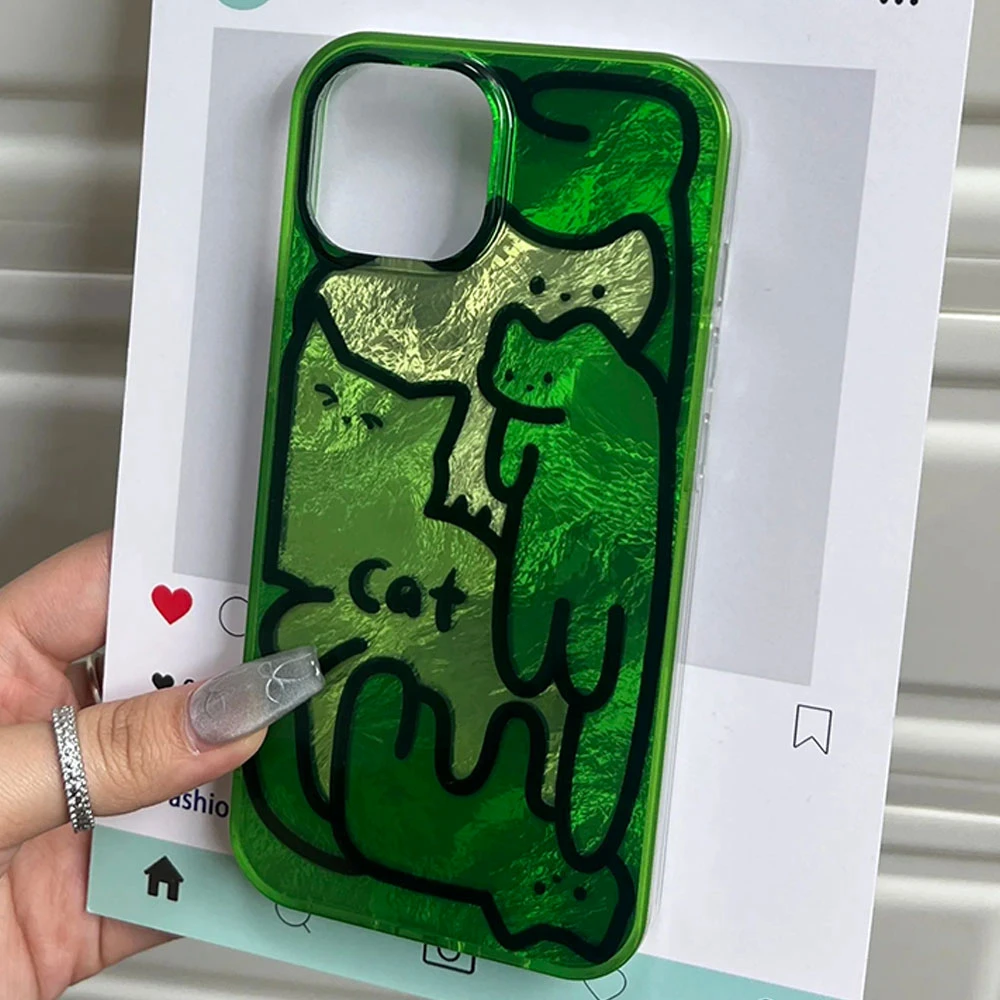 Para Samsung Galaxy S25 Edge S24 S23 S22 S21 S20 FE Plus Ultra lindo línea púrpura gato patrón de vórtice parachoques a prueba de golpes funda de teléfono - imagen 3