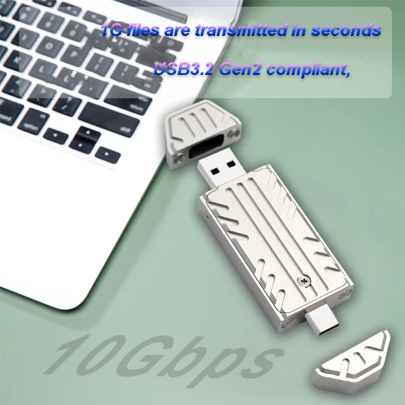 Chasis M.2 NVME 2230 SSD JMS583 Master USB 3,2 GEN2 10GBPS M.2 NVME SSD chasis SSD de alta velocidad para ordenador portátil/PC - imagen 3
