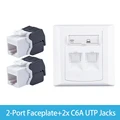 2Port C6A UTP Jacks