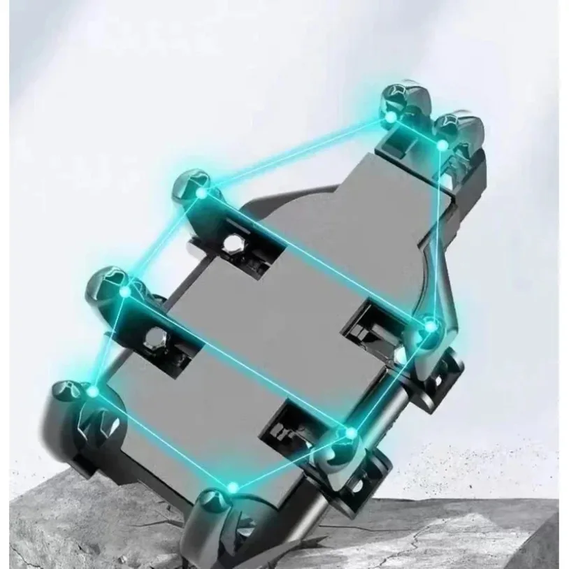 VIKEFON Universal nuevo soporte para teléfono móvil mejorado de ocho garras para motocicleta Scooter ATV bicicleta E-bike soporte para teléfono móvil - imagen 4