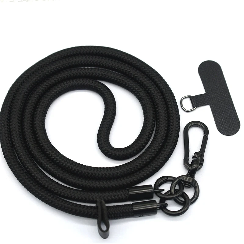 Cordón para teléfono móvil largo y atrevido de 8MM x 120CM, bandolera Universal, correa para el hombro colgante, cordón desmontable para el cuello, cordón antipérdida