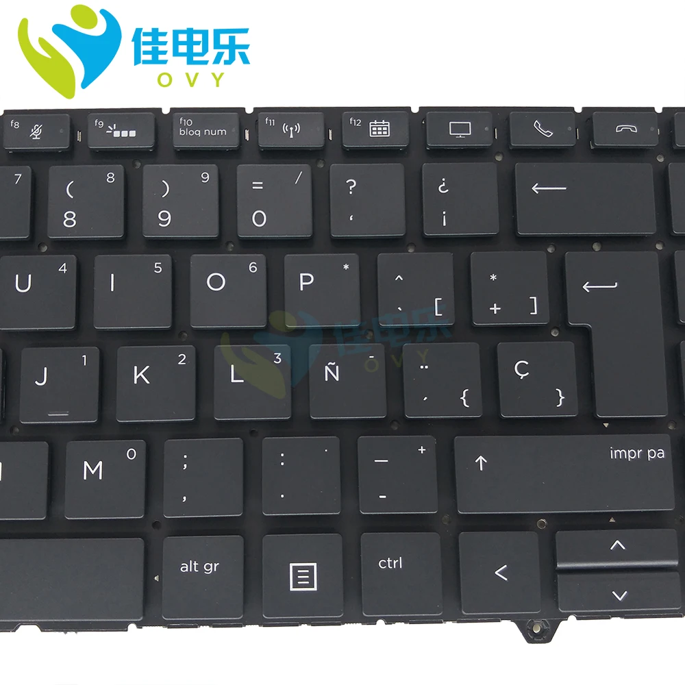 Teclado español retroiluminado para ordenador portátil HP ZBook Studio G5 estación de trabajo móvil x360 Elitebook 1050 G1 teclados latinos de España retroiluminación - imagen 2