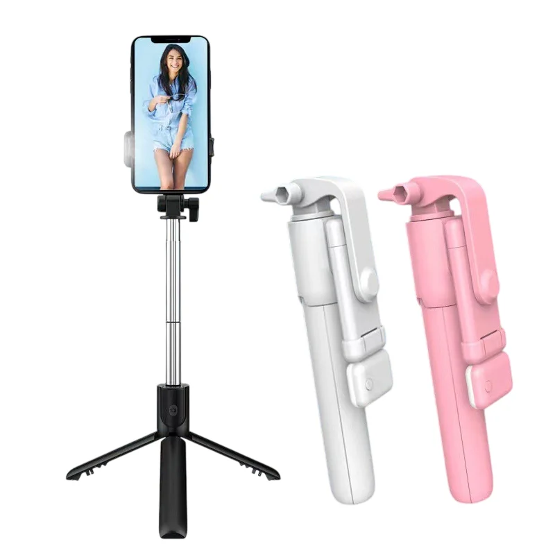 Palo de Selfie para teléfono móvil, trípode con Bluetooth remoto inalámbrico, soporte para teléfono con luz de relleno de belleza para teléfono - imagen 2
