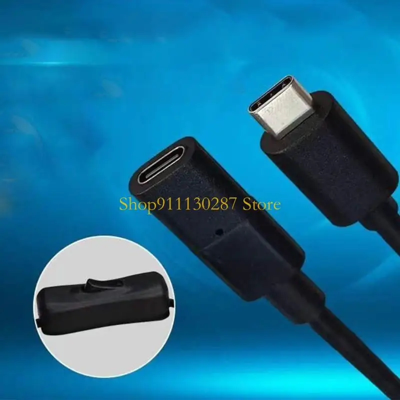 J1HC USB C a USB C Cable extensión 10Gbps USB C Cable extensión macho a 20V