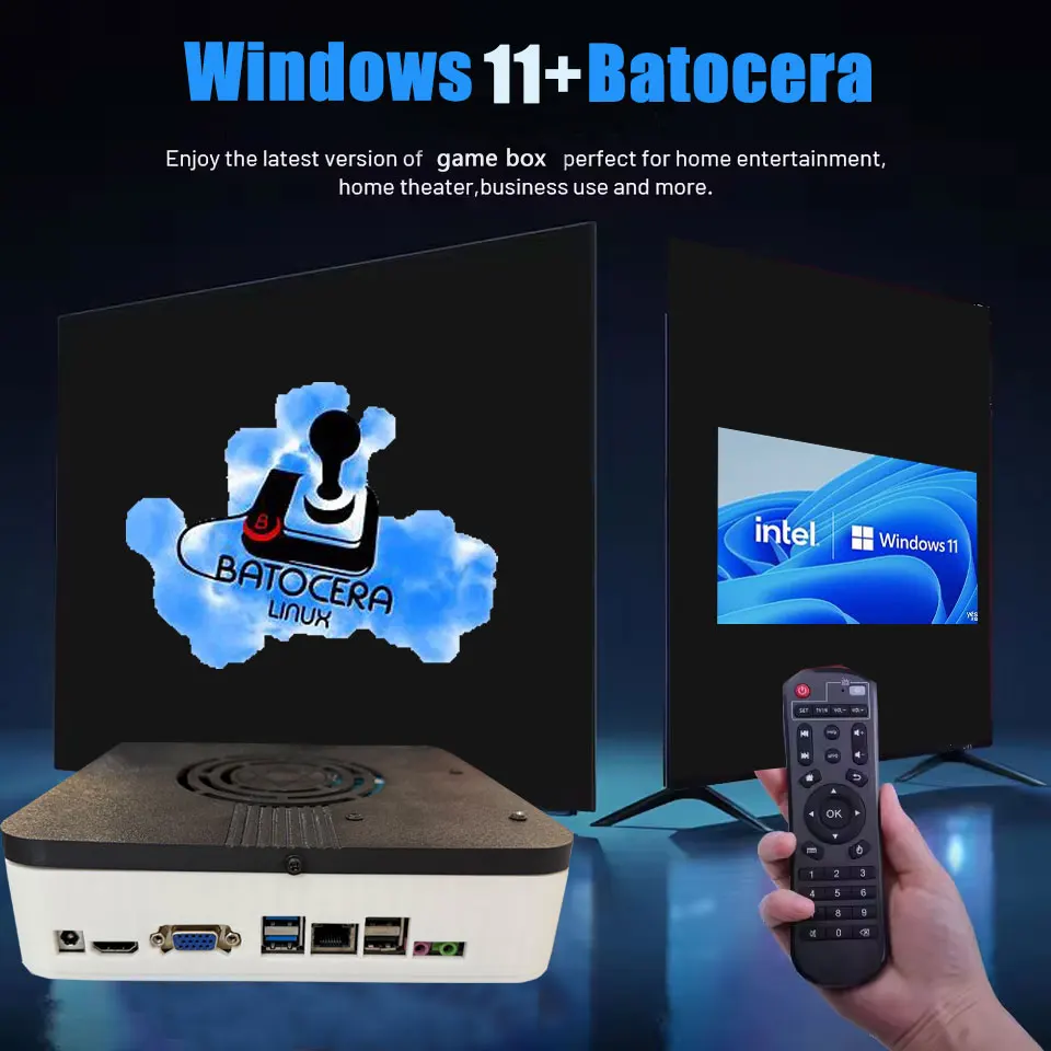 Super consola X3 Plug and Play en TV I3-3110M consola de juegos 2T HDD 70000 + juegos para Wii PS2 N64 PSP GameCube N64 mango inalámbrico - imagen 2