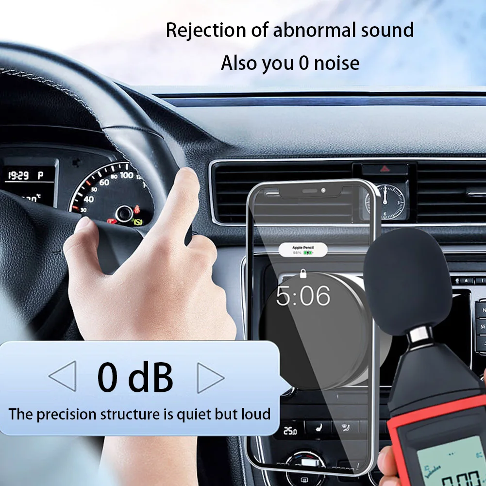 Soporte magnético para teléfono móvil para coche, carga inalámbrica, adsorción inteligente, adsorción al vacío - imagen 5