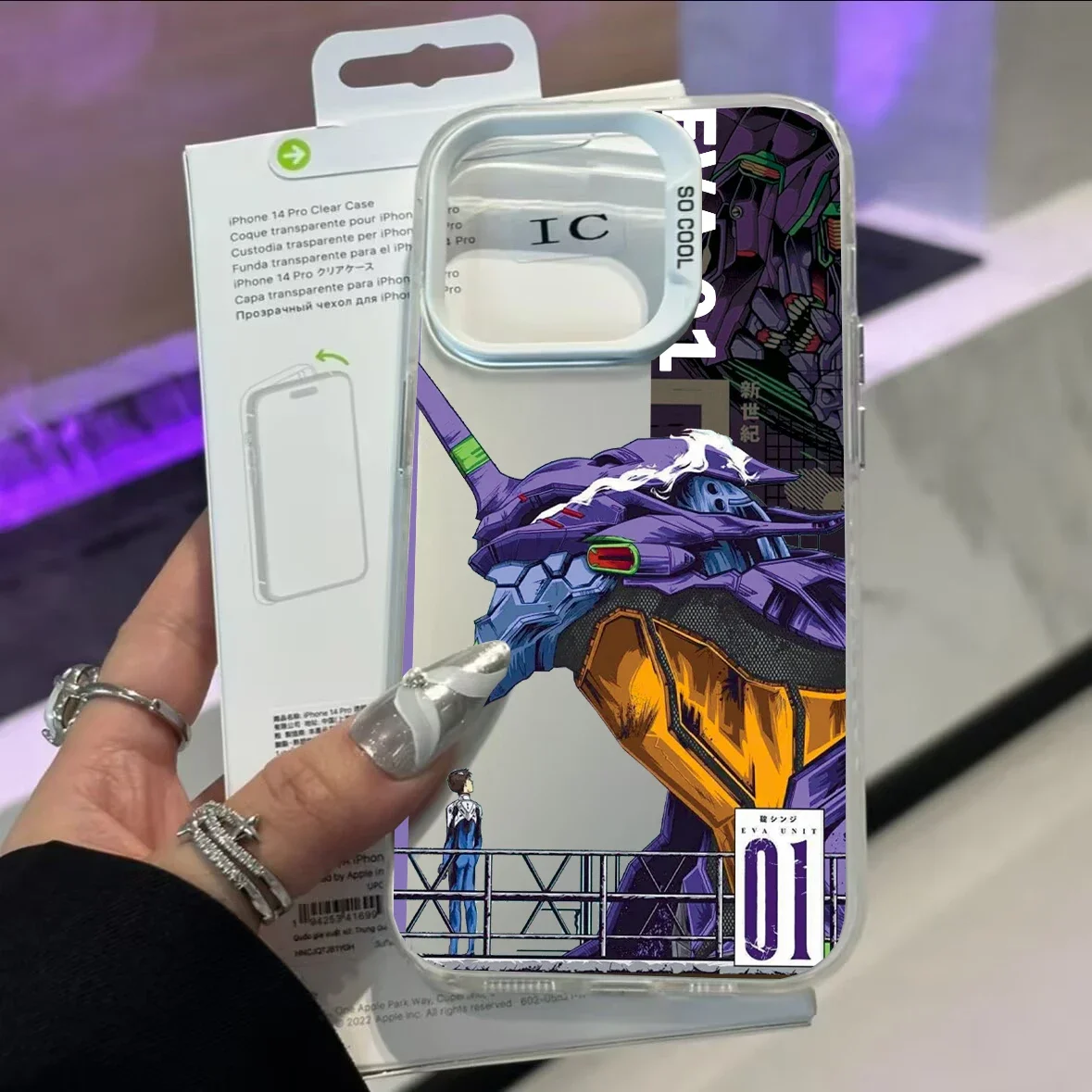 Funda de EVA-01 de Anime cómico Ikari Shinji Fighter para Xiaomi Redmi 15 4G 5G 15C 14C 13C Note 14 13 12 Pro 11 10 Plus Redmi 12 - imagen 4