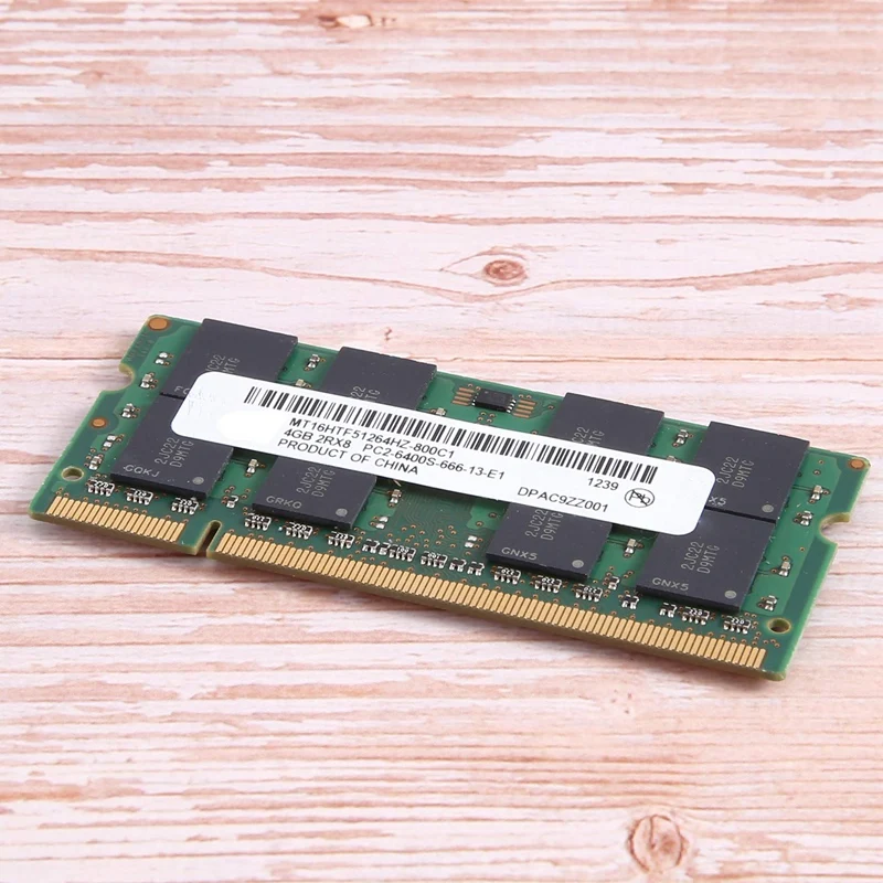 Memoria RAM para ordenador portátil, dispositivo para MT DDR2, 4GB, 800Mhz, PC2, 6400S, 16 Chips, 2RX8, 1,8 V, 200 Pines, SODIMM, fácil de instalar - imagen 2