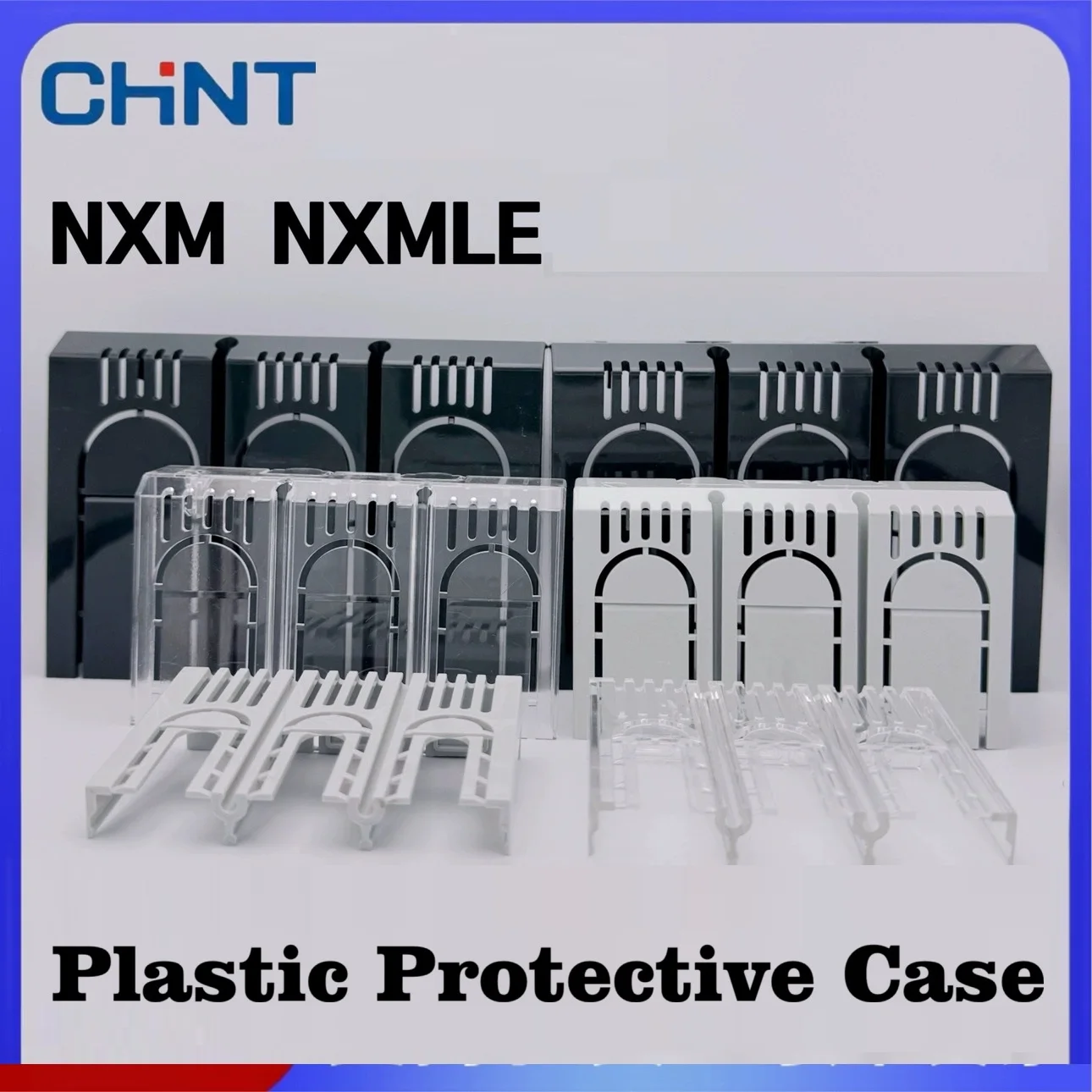 Chint NXM caja de plástico disyuntor NXMLE fuga 3P 4P cubierta de protección de Terminal de aislamiento 125A 250A 400A 630A