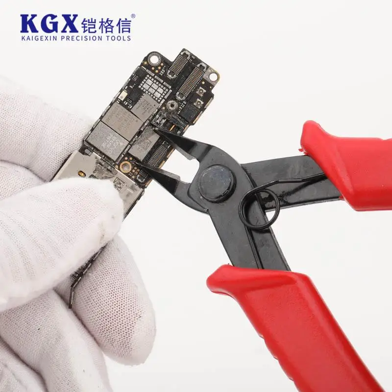 KAIGEXIN K-109 alicates diagonales para reparación de teléfonos móviles placa base PCB Chip componente electrónico alicates de corte de sujeción herramienta - imagen 3