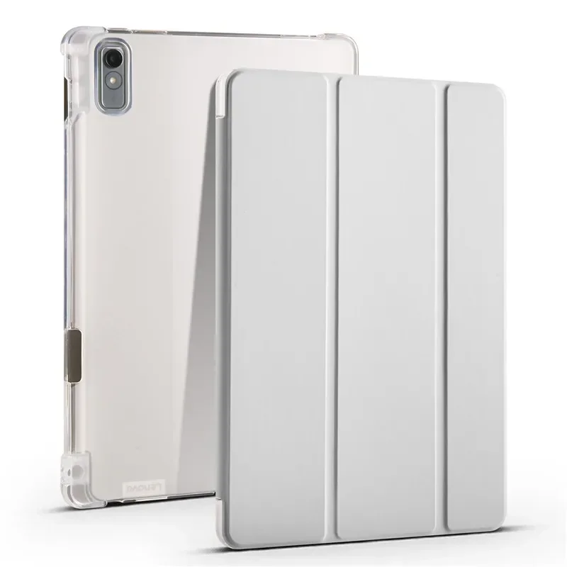 Funda para tableta Lenovo Tab P11 2a generación M11 2024, funda con portalápices, tapa triple de cuero PU, soporte trasero suave, funda protectora para tableta - imagen 4
