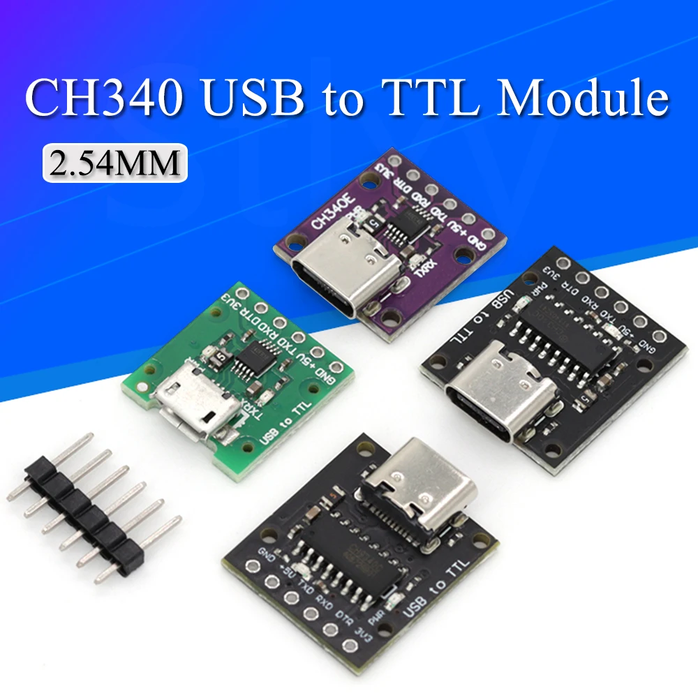 1/5/10 Uds CH340E convertidor serie USB a TTL, módulo CH340G alternativo de 5V/3,3 V para Arduino Pro mini