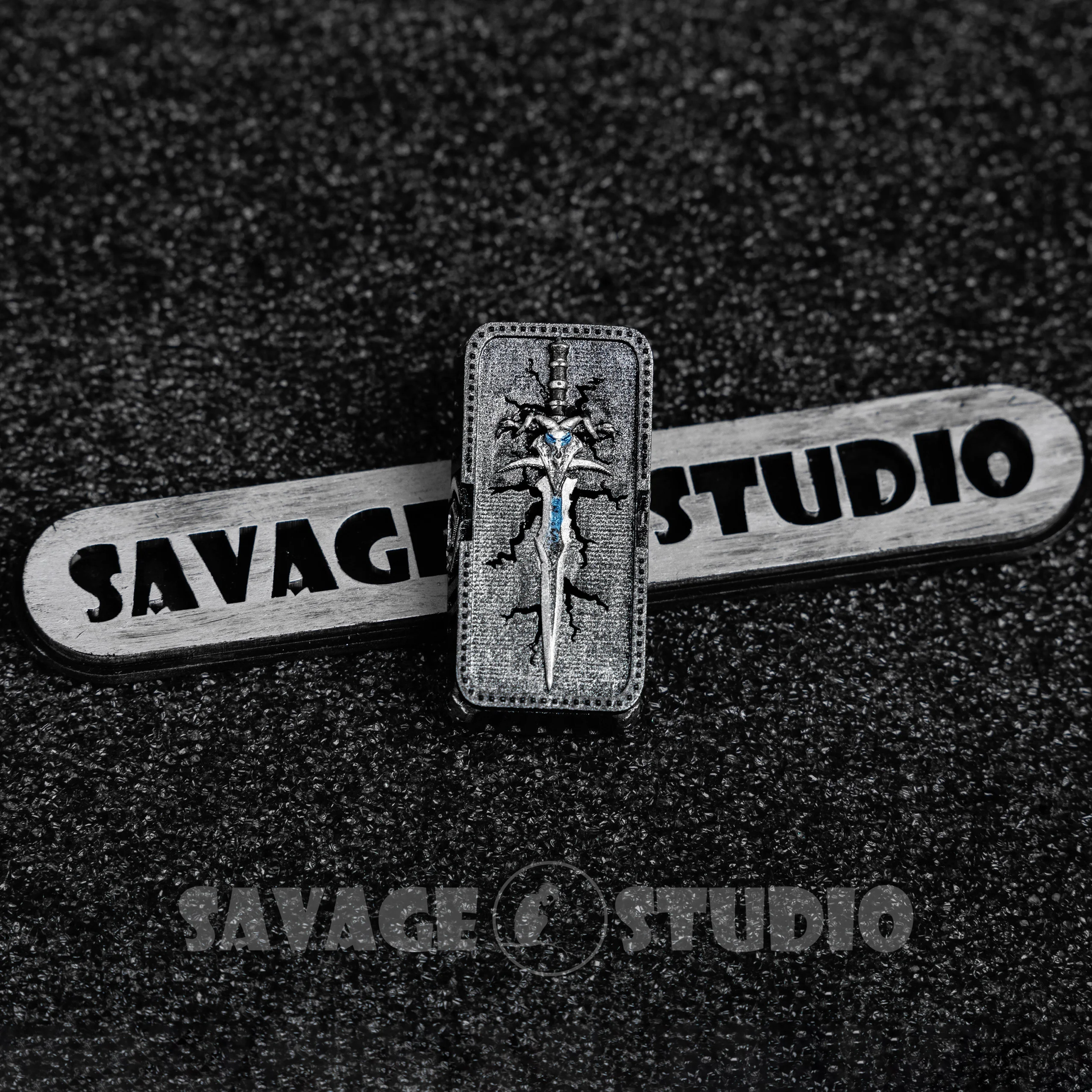 Juego de teclas con tema de Frost's Sorrow, teclas artesanales de resina 3D, teclas originales personalizadas hechas a mano para accesorios de teclado mecánico - imagen 2