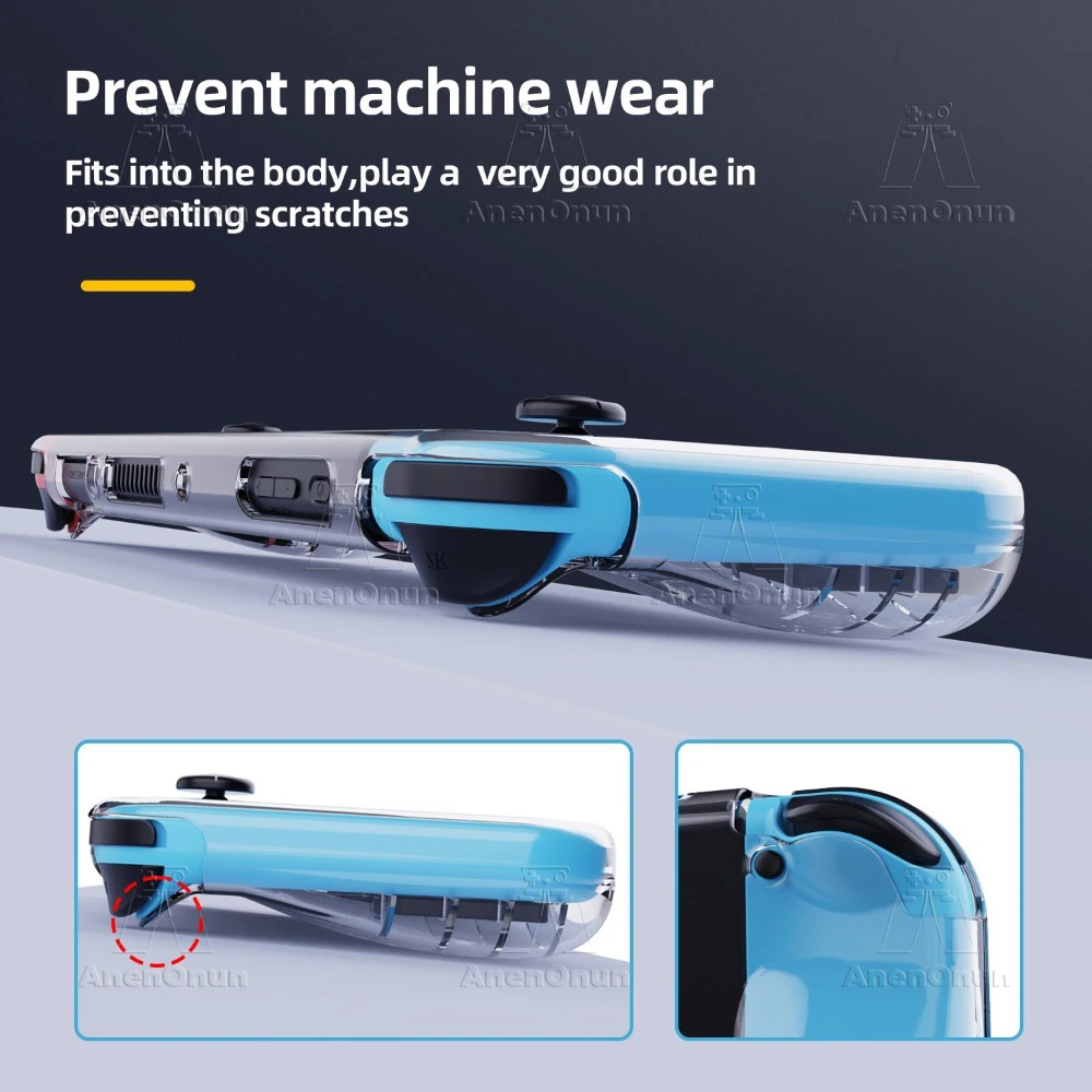 Funda protectora transparente de TPU para interruptor OLED, cubierta semienvoltura a prueba de golpes, antiarañazos, antideslizante, duradera, carcasa suave ultraclara - imagen 4