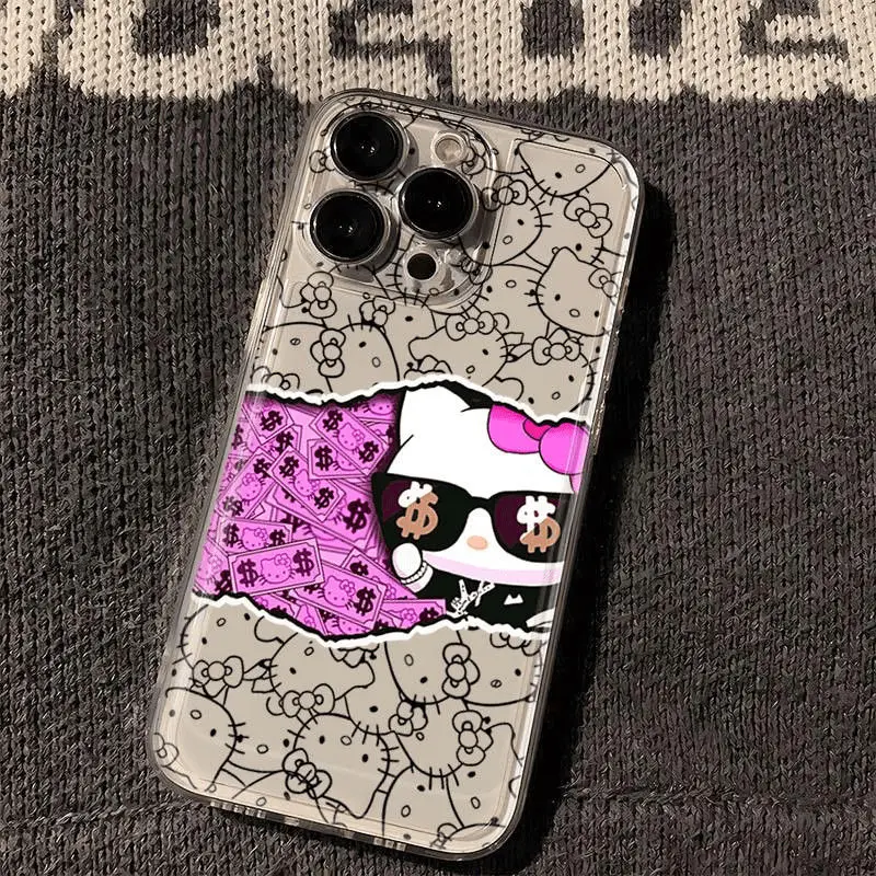 Nueva funda de teléfono bonita de Hello Kitty para OPPO A3 A60 A57 A38 A79 A58 A98 A5 F9 F11 A94 A92 A76 A74 A73 A54 A53 Pro 5G - imagen 2