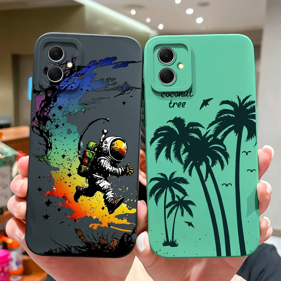 Para Samsung Galaxy A05 A05S Funda diseño lindo protección completa Funda para Samsung A 05 Funda trasera de teléfono de silicona líquida suave Coque - imagen 4