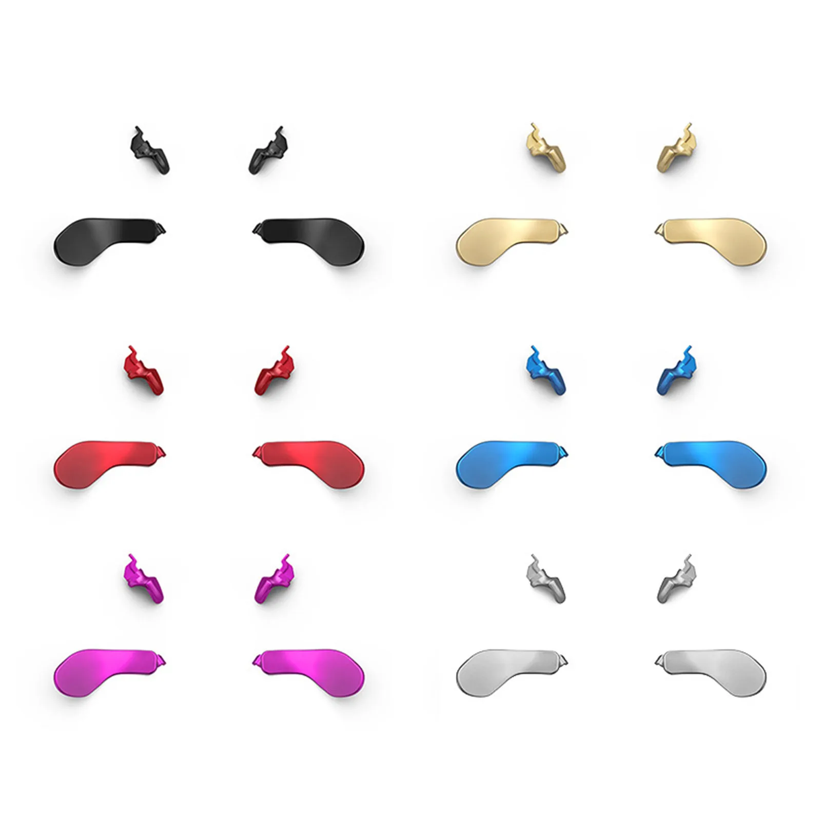 Paletas traseras de Metal para PS5 Edge Controller, accesorios intercambiables, botón trasero DIY, PS5 multicolor para piezas de reparación, 4 piezas por juego